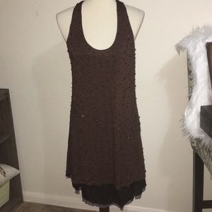 NWOT Mischa Barton The Fleur‎ Beaded Dress Sz L